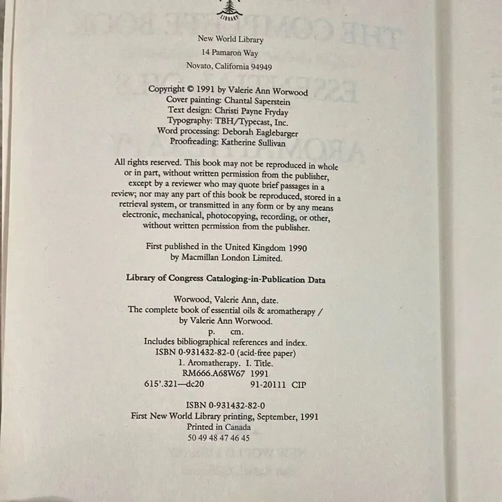 Valeria Ann Worwood complete book